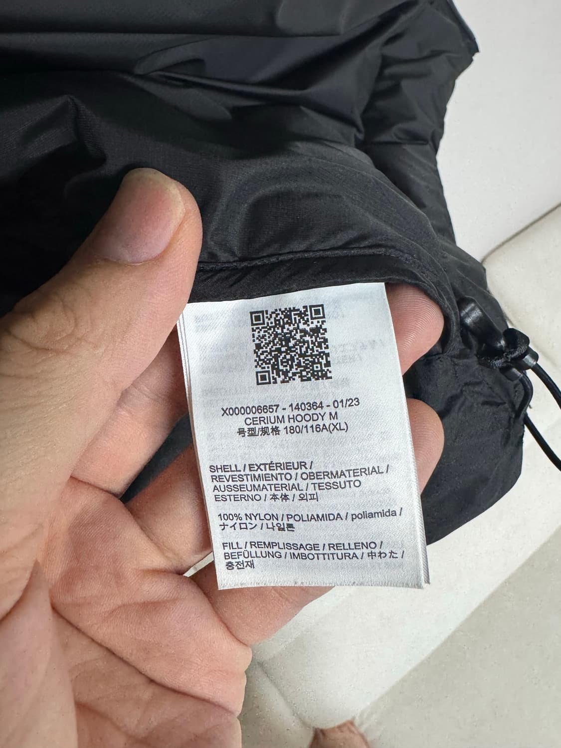 XL 아크테릭스 세륨 패딩